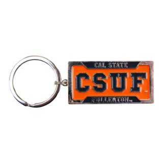 Cal State Fullerton License Plate Key Tag